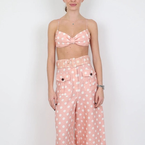 NWT Zimmermann Linen Corsage Tie Top - Picture 2 of 11